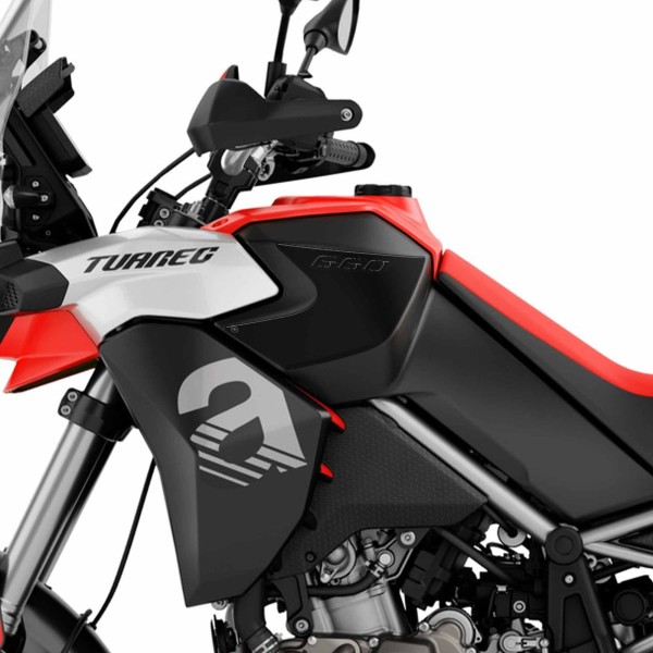 Kompletter 3D Aufklebersatz für Motorräder kompatibel mit Aprilia Tuareg 660 rot 2022