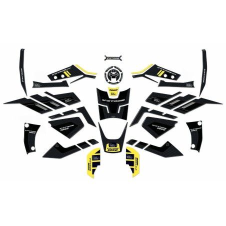 KIT completo ADESIVI 3D per MOTO compatibili SUZUKI V-STROM 1050 VSTROM - GIALLO 