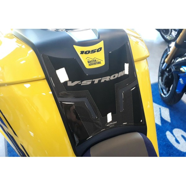 KIT COMPLET ADHÉSIFS 3D POUR MOTO COMPATIBLE SUZUKI V-STROM 1050 - JAUNE