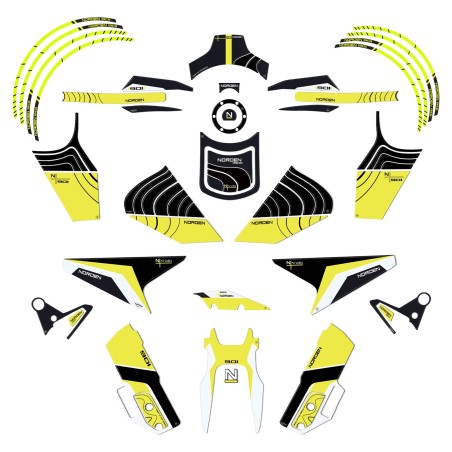 Complete 3D sticker kit Motorcycle protectors compatible with Husqvarna Norden 901