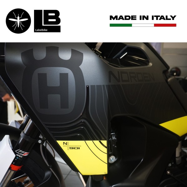Kompletter 3D Aufklebersatz Motorrad Protektoren kompatibel mit Husqvarna Norden 901