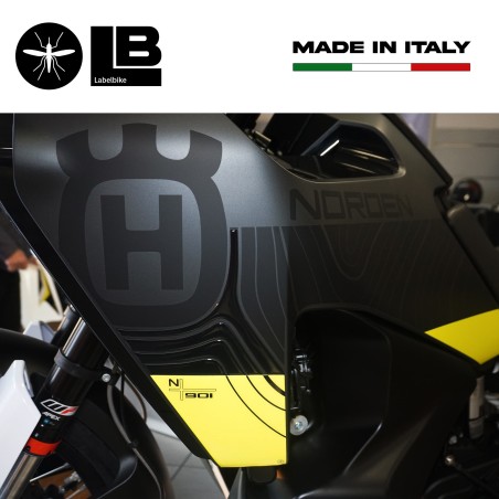 Kompletter 3D Aufklebersatz Motorrad Protektoren kompatibel mit Husqvarna Norden 901