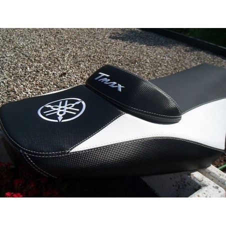 KIT FUNDA ASIENTO BLANCO WHITEMAX YAMAHA TMAX T MAX 500 MOTO SEAT COVER