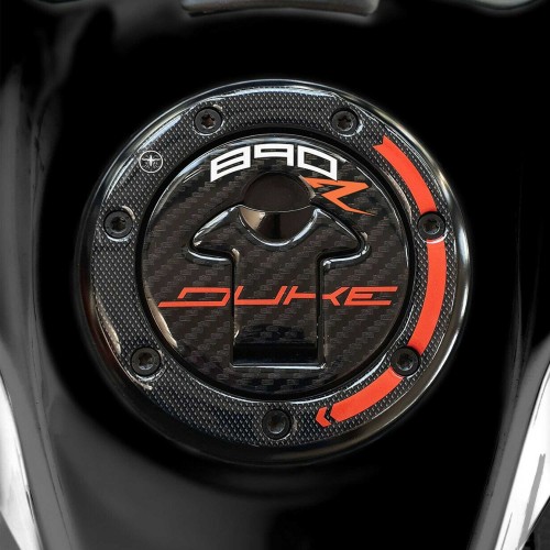KIT di 3 ADESIVI gel 3D PROTEZIONI SERBATOIO per moto compatibili KTM 890 DUKE R 2