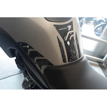Kit von 3 3D Harz Gel Motorradtank Aufkleber kompatibel Yamaha Tracer 7