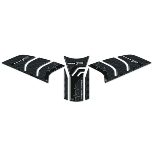 Kit de 3 autocollants 3D en résine gel pour réservoir de moto compatible Yamaha Tracer 700