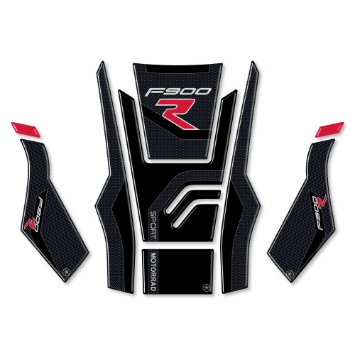 Kit di 3 protezioni gel 3D F900 R adesivi serbatoio moto compatibili BMW F900R 