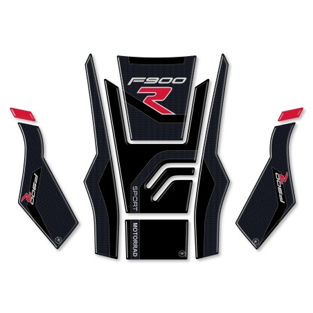 Kit di 3 protezioni gel 3D F900 R adesivi serbatoio moto compatibili BMW F900R 