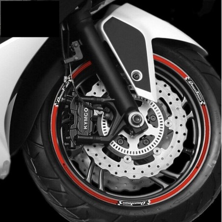 KIT JANTES ADHESIVES pour KYMCO DOWNTOWN 300 - 350 compatible JANTES SCOOTER