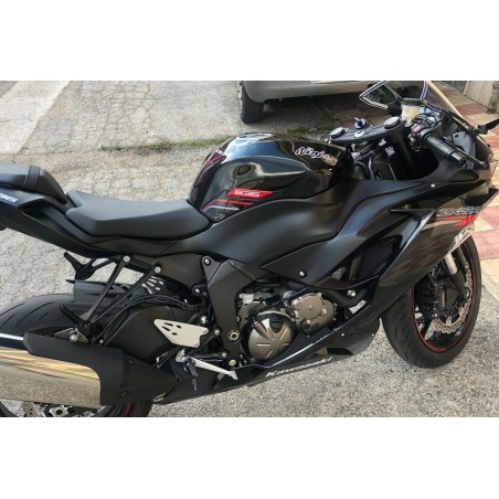 Kit in gel 3D protezioni serbatoio moto compatibili Kawasaki ZX-6R ninja 636-red