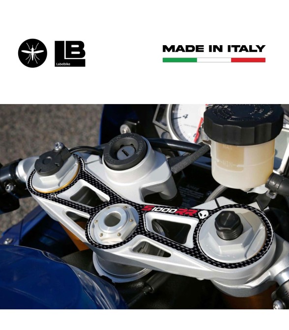 KIT S1000 RR 3 AUTOCOLLANTS 3D PROTECTEURS COMPATIBLES AVEC LES MOTOS BMW S1000RR 2015-2017