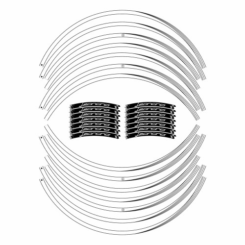 Kit bandes adhésives pour jantes 17" moto compatible avec Benelli Leoncino 500 et 800 2