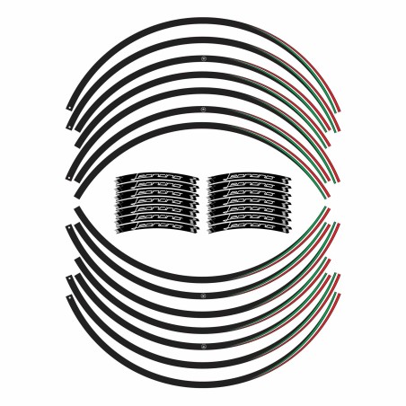 Adhesive rim stripes kit 17" motorbike compatible with Benelli Leoncino 500 and 800