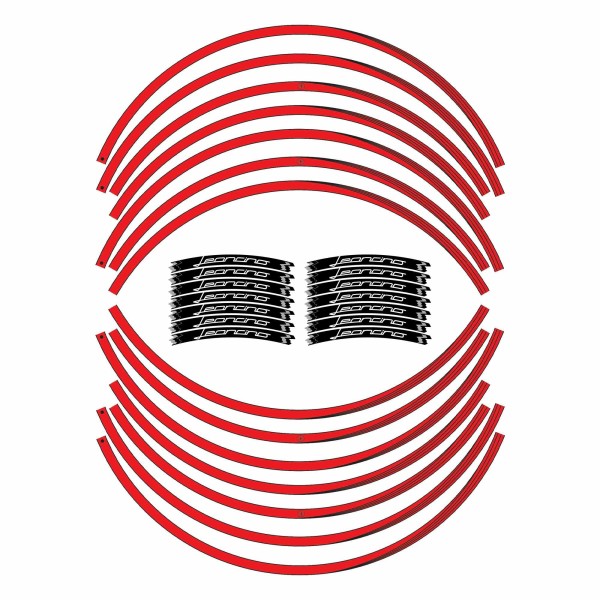 Kit bandes adhésives pour jantes 17" moto compatible avec Benelli Leoncino 500 et 800