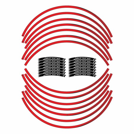 Kit de fondo de llanta adhesivo 17" moto compatible con Benelli Leoncino 500 y 800