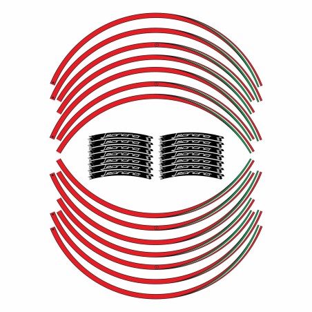 Kit de fondo de llanta adhesivo 17" moto compatible con Benelli Leoncino 500 y 800