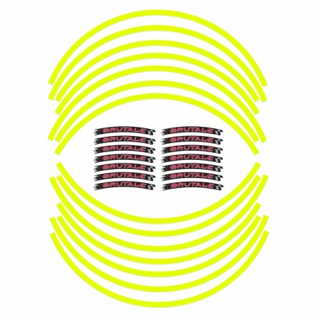 Kit de bandes adhésives pour jantes moto 17" compatibles avec MV Agusta Brutale