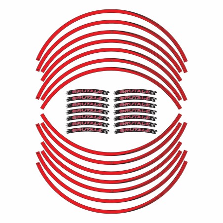 Kit strisce adesive cerchi ruote moto 17" compatibili con MV Agusta Brutale 