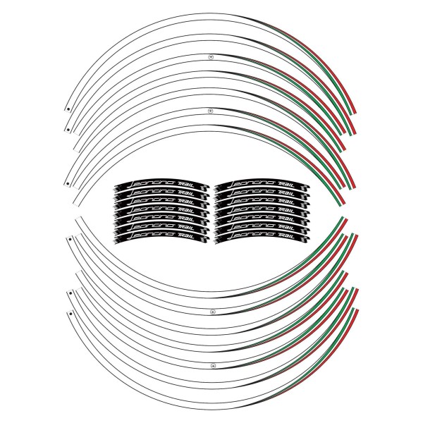 Kit bandes adhésives jantes moto compatible Benelli Leoncino 500 trail