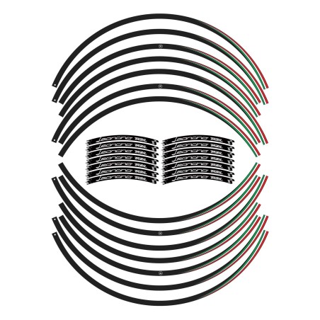 Klebestreifen Kit Motorradfelgen kompatibel mit Benelli Leoncino 500 trail