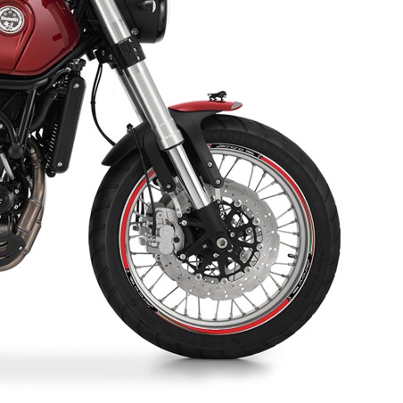 Kit rayas adhesivas llantas moto compatible con Benelli Leoncino 500 trail