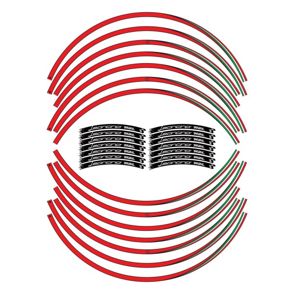 Kit strisce adesive cerchi ruote moto compatibili con Benelli Leoncino 500 trail