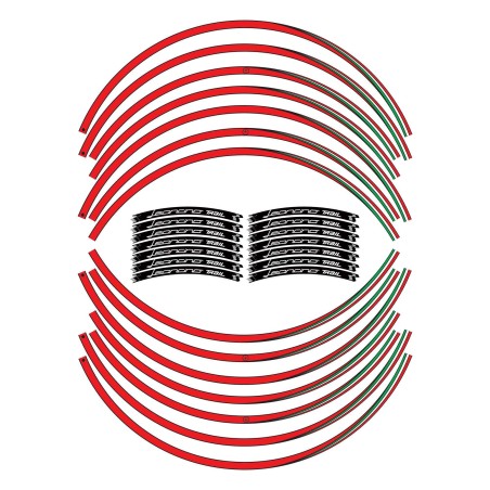 Kit rayas adhesivas llantas moto compatible con Benelli Leoncino 500 trail