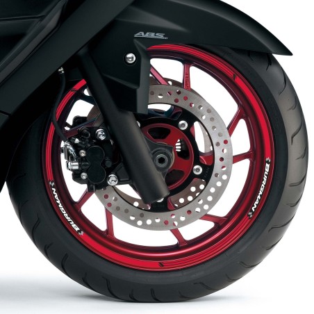 Scooter rim sticker kit compatible with Suzuki Burgman 400 1998-2006