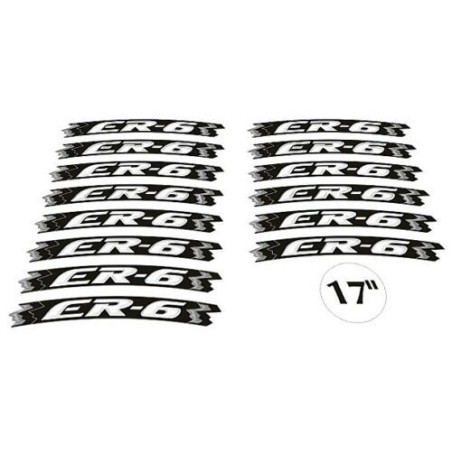 ADHESIVE STRIP KIT kompatibel mit 17 RIMS MOTORCYCLE KAWASAKI ER6N ER6F YELLOW FLUO