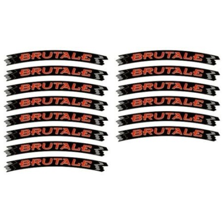 KIT ADHESIVE STRIPES kompatibel mit 17 RIMS MV AGUSTA BRUTALE - YELLOW FLUO