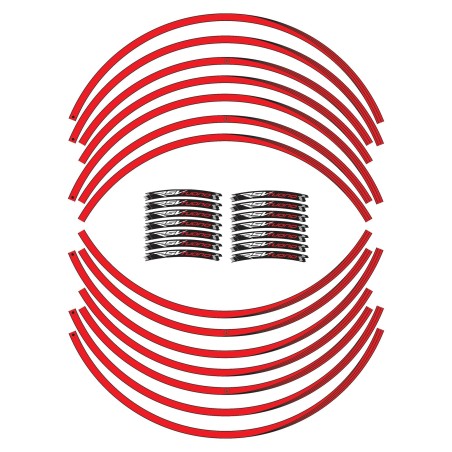 KIT BANDES ADHESIVES compatibles pour jantes 17 MOTORCYCLE APRILIA RSV TUONO stickers