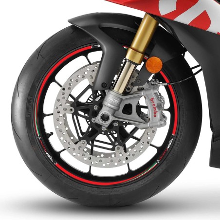 KIT STRISCE ADESIVE compatibili per CERCHI 17 MOTO APRILIA RSV TUONO stickers