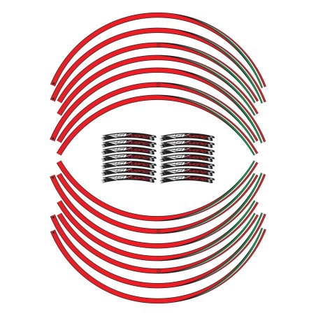 ADHESIVE STRIPS KIT compatible para 17 RIMS MOTO APRILIA RSV TUONO pegatinas