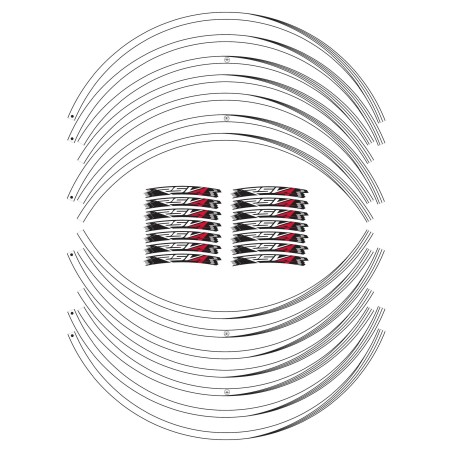 ADHESIVE STRIP KIT compatible for 17 RIMS MOTORCYCLE APRILIA RSV4 tuning stickers