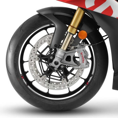 Kit de bandes adhésives compatibles avec les jantes 17 MOTORCYCLE APRILIA RSV4 stickers tuning