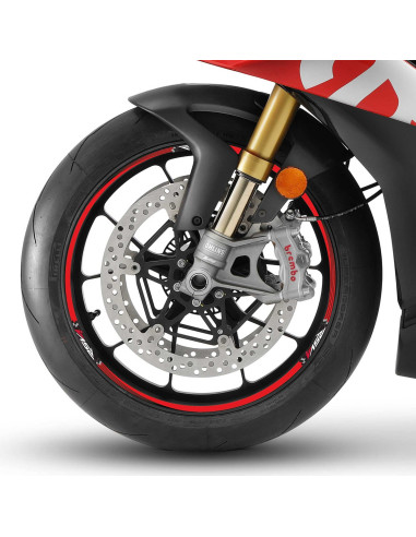 Kit de bandes adhésives compatibles avec les jantes 17 MOTORCYCLE APRILIA RSV4 stickers tuning