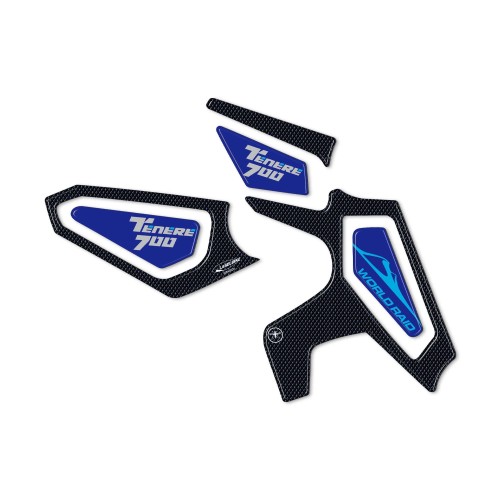 Kit adhesivos 3D gel protectores de talón compatibles con Yamaha Tenere 700 2022 2