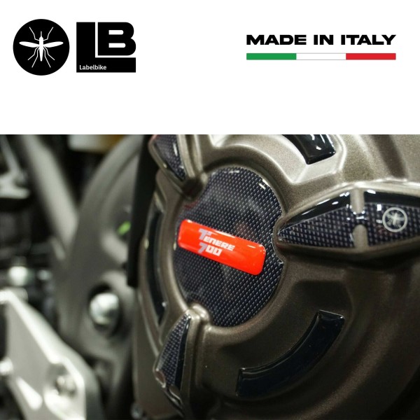 Kit von 3D-Gel Aufkleber Motorrad Kurbelgehäuse Seite Protektoren kompatibel Yamaha Tenere 700