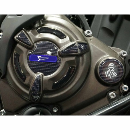 Kit of 3D gel stickers motorbike crankcase side protectors compatible Yamaha Tenere 700