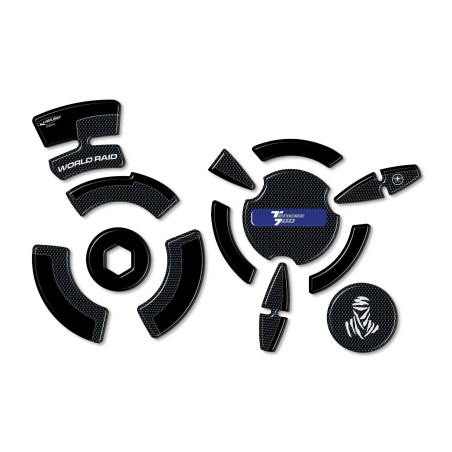 Kit de pegatinas de gel 3D protectores laterales cárter moto compatible Yamaha Tenere 700