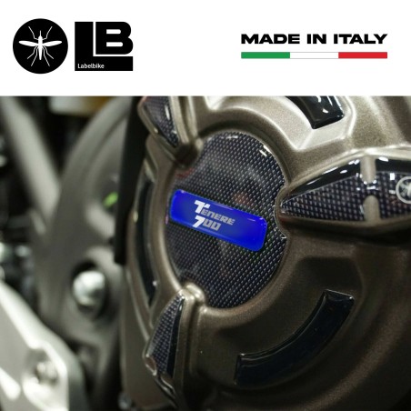 Kit de pegatinas de gel 3D protectores laterales cárter moto compatible Yamaha Tenere 700