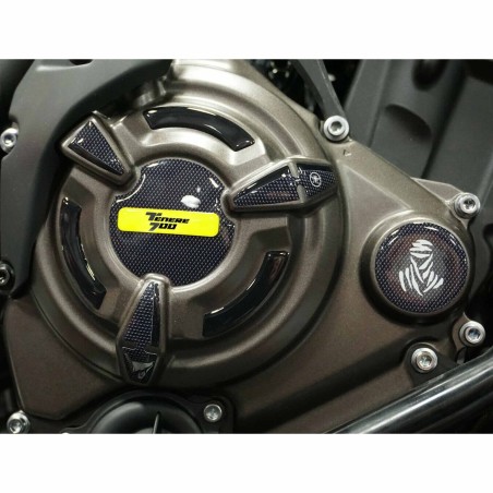 Kit of 3D gel stickers motorbike crankcase side protectors compatible Yamaha Tenere 700