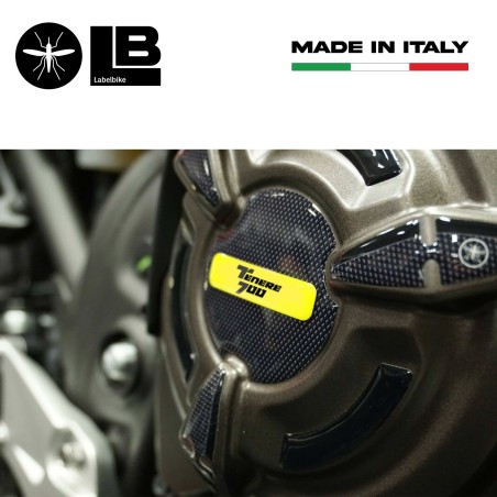 Kit de pegatinas de gel 3D protectores laterales cárter moto compatible Yamaha Tenere 700