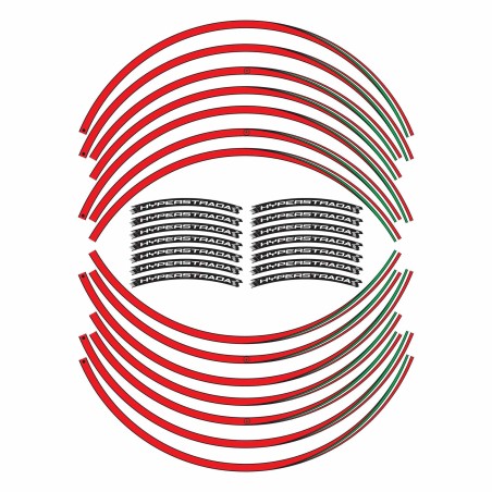 ADHESIVE STRIP KIT compatible for MOTO DUCATI HYPERSTRADA stickers 17" RIMS