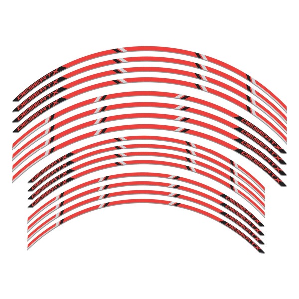 Kit strisce adesive moto cerchi ruote 21-18 compatibili con Ducati Desertx 2023