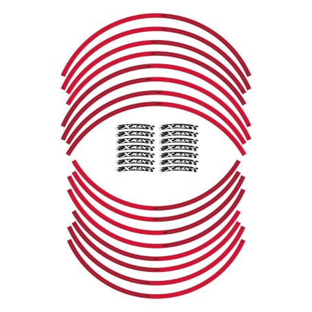 KIT STRISCE ADESIVE per CERCHI compatibili per YAMAHA X MAX scooter XMAX 400