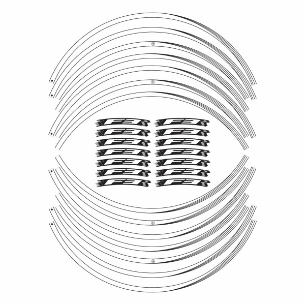 Kit de bandas adhesivas para llantas F3 Llantas de 17" compatibles con motos Mv Agusta F3