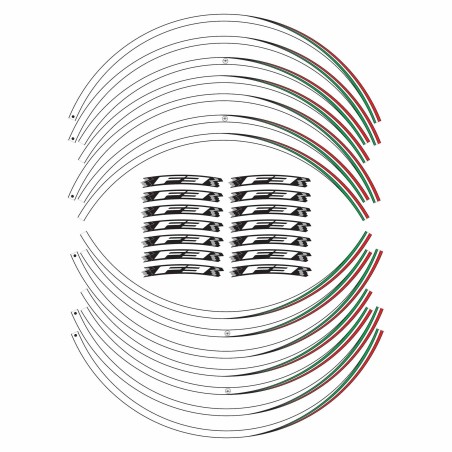 Kit de bandes adhésives pour jantes F3 Jantes 17" compatibles avec les motos Mv Agusta F3