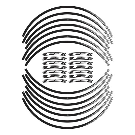 Adhesive strip kit for F3 wheel rims 17" wheels compatible with Mv Agusta F3 motorbikes