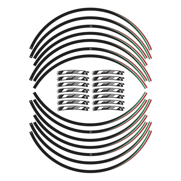 Kit de bandas adhesivas para llantas F3 Llantas de 17" compatibles con motos Mv Agusta F3